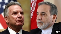 Iranian Foreign Minister Abbas Araqchi and Steve Witkoff, the US special envoy to the Middle East, met in Oman for talks on April 26. (combo photo)