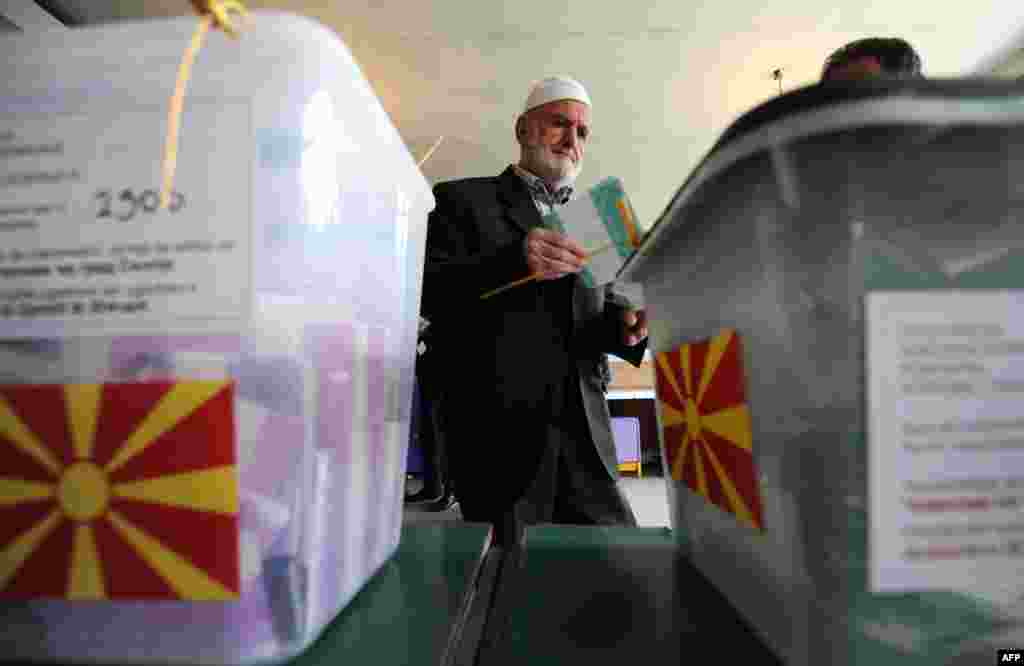 Makedonija - Izbori, Skopje, 24. mart 2013. Foto: AFP / Robert Atanasovski