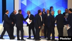 Armenia - President Serzh Sarkisian, former Prime Minister Hovik Abrahamian and other senior officials hold a congress of the ruling Republican Party in Yerevan, 26Nov2016.