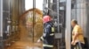 Armenia -- A firefighter and a worker at a brandy distillery in Armavir hit by a deadly explosion, September 1, 2020