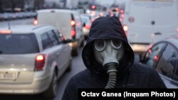 Protest împotriva poluării în București