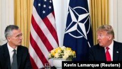 Jens Stoltenberg i Donald Trump, fotoarhiv