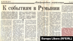 Corespondență de la București a lui Vlafimir Vedrașko din 26 decembrie 1989.