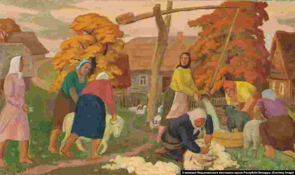 Міхась Сеўрук. Стрыжка Авечак. 1939