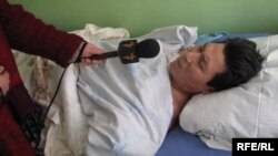 Сыргак Абдылдаев бычакталып, ооруканада жаткан убагы. 2009-жылдын март айы.