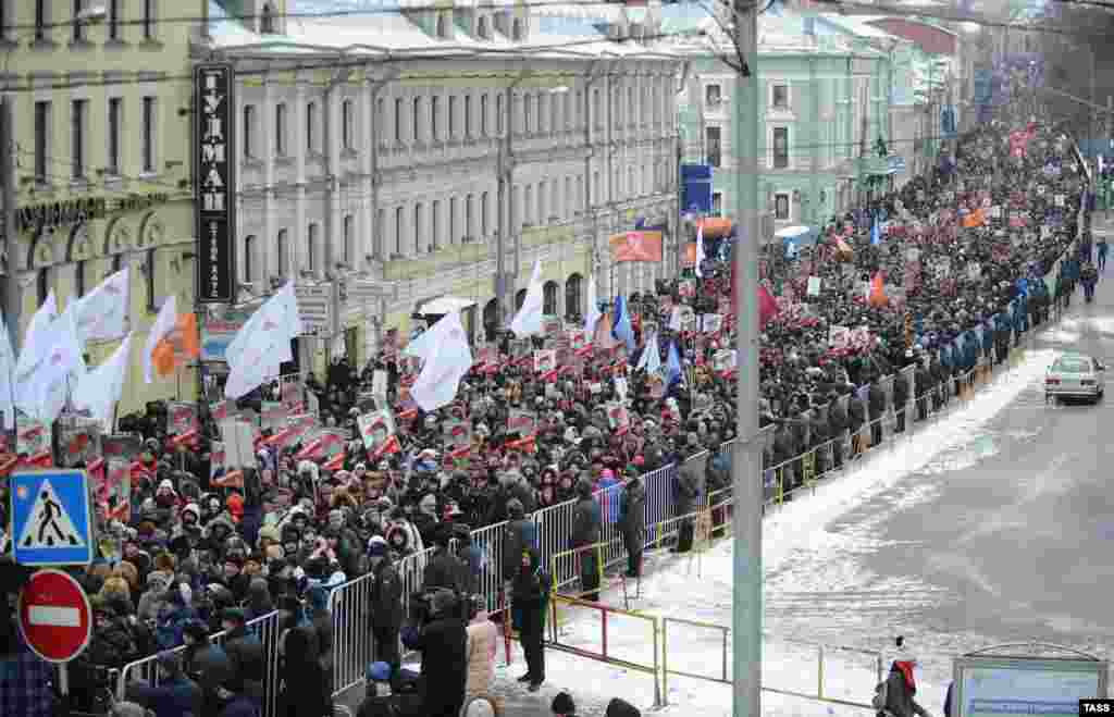 Шествие оппозиции "Марш против подлецов" в Москве