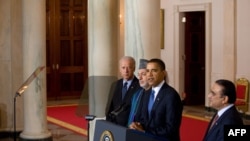 Obama told the two leaders that U.S. support for their governments would not waiver
