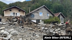 Selo Zlate u blizini Jablanice nakon poplava, 4. oktobar 2024. .