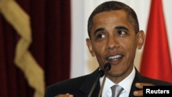 U.S. President Barack Obama: "Never waver."