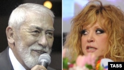 Vakhtang Kikabidze (left) will join Alla Pugacheva in Tbilisi.