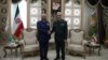 Fayyad al-Ruwaili, chief of the general staff of Saudi Arabia’s armed forces, meets his Iranian counterpart, Mohammad Baqeri, in Tehran on November 10.