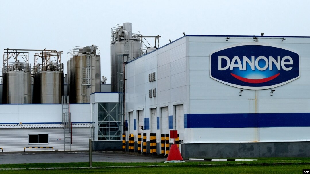 French dairy firm Danone's Russian plant near Chekhov, outside Moscow (file photo)