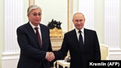 Վլադիմիր Պուտին-Կասիմ-Ժոմարտ Տոկաև հանդիպում Մոսկվայում, 21-ը օգոստոսի, 2021թ․