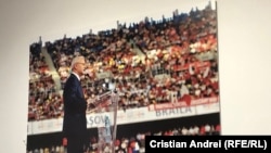 Unul dintre tablourile cu Liviu Dragnea, din sediul PSD.