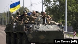 Украинанын аскерлери. Иллюстрациялык сүрөт.