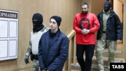 Захоплені українські військові в будівлі суду в Москві, 15 січня 2019 року