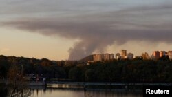 Аўдзееўка, від на горда з Данецку. Архіўнае ілюстрацыйнае фота