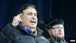 Саакашвили Киевдеги митингде сүйлөөдө. 2-март, 2014-жыл. 