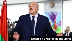 Александър Лукашенко гласува в избирателна секция в Минск, 26 януари 2025 г.