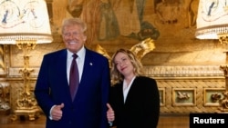 Susret Trumpa i Meloni u Mar-a-Lagu u Palm Beachu, Florida, SAD, 4. januara 2025.