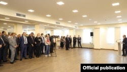Armenia - Outgoing Foreign Minister Ara Ayvazian addresses Armenian Foreign Ministry staff during a fairwell meeting in Yerevan, May 31, 2021.
