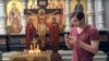 Руслан Соколовский ловит покемонов в храме