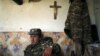 Nagorno-Karabakh -- An Armenian soldier takes a rest at an artillery position near the Nagorno-Karabakh's town of Martuni, April 7, 2016