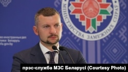 Начальнік ўпраўлення інфармацыі і лічбавай дыпламатыі Міністэрства замежных справаў Беларусі Анатоль Глаз.