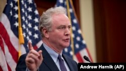 Democratic Senator Chris Van Hollene said he eas among members of the upper house of Congress who are pushing to get the sanction bill into the National Defense Authorization Act. (file photo)