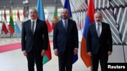 ԵՄ խորհրդի նախագահի, Հայաստանի վարչապետի և Ադրբեջանի նախագահի եռակողմ հանդիպումը Բրյուսելում, 14-ը մայիսի, 2023թ․
