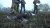 Кадр из репортажа российского телеканала о событиях в Украине.
