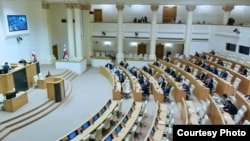 Reporters Without Borders has accused Georgia's parliament of restricting media freedom. (file photo)