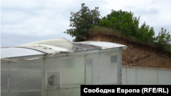 Състоянието на покритието над "Източната могила" на 28 май 2021 г.