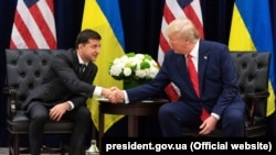 Владмир Зеленский жана Дональд Трамп. 2019-жыл, Нью-Йорк