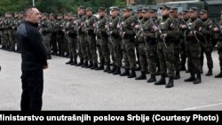 Aleksandar Vulin sa pripadnicima Žandarmerije u Kraljevu, 21. septembar 2021.