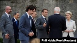 АКШнын президенти Жо Байден менен Европанын лидерлери. 