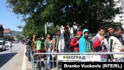 Izbeglice u Preševu, 10. septembar 2015.