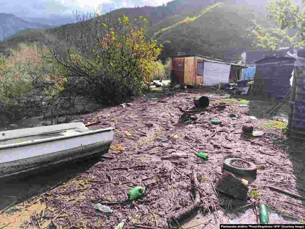 Prizor nakon klizišta i poplava u mjestu&nbsp;Donja Jablanica, 4. oktobra 2024.