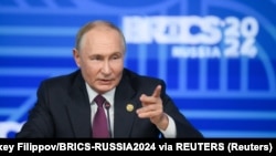 Владимир Путин на пресс-конференции по итогам саммита БРИКС, Казань, 24 октября 2024 года