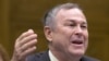 U.S. Representative Dana Rohrabacher (Republican, California, in file photo) expressed concern that U.S.-funded international broadcasters might be putting too great an emphasis on objective news reporting and not enough on the promotion of U.S. values an