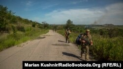 Українські військові у селищі Южне під Горлівкою, червень 2018 року