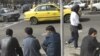 Temporary manual workers await work in the Iranian capital, Tehran. (file photo)