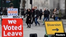 Protest pro-Brexit