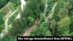 Gradilište za buduću hidroelektranu na rijeci Oštrac, Travnik, 24. septembar 2020. 