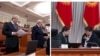 Слева направо: Адахан Мадумаров, Исхак Масалиев, Талант Мамытов и Бакыт Торобаев. 