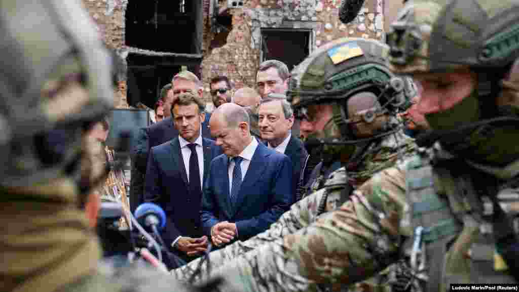 Liderii Franței, Germaniei, Italiei și României au vizitat joi Irpinul