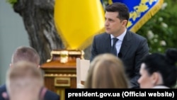 Президент України Володимир Зеленський давав 20 травня пресконференцію щодо річниці перебування в кріслі глави держави