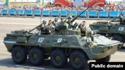 БТР-82А на вайсковым парадзе ў Казахстане