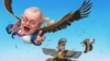 Карикатура Андрія Левченка «Пташеня Геббельса – Дмитро Кисельов»