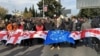 У Грузії відбувається акція проти затвердження результатів виборів, голову ЦВК облили чорною фарбою
